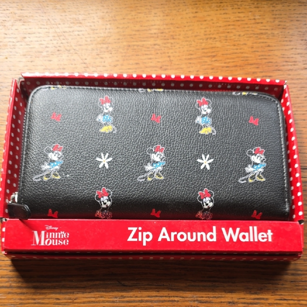 Disney Black and Red Minnie Mouse Wallet